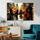 Jazz Wall Art Canvas Print – Colorful Musical Instrument