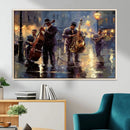 Afro Abstract Jazz Music Wall Art Canvas Print – Colorful