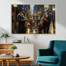 Jazz Canvas Wall Art Print – Abstract African American Music