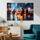 African American Jazz Canvas Wall Art Print – Abstract Music