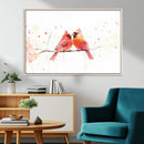 Cardinal Bird Canvas Wall Art - Male and Female Cardinal by MyGreatCanvas | Canvas Wall Art Prints | Photo Prints & Wall Decor