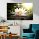 Lotus Flower Wall Art Canvas Print, Water Lily Large Wall