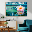 Lotus Flower Wall Art Canvas Print, Water Lily Large Wall