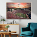 Indiana Memorial Stadium Wall Art Canvas Print, Framed