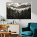 Moody Forest Wall Art – Framed Mountain Fog Canvas Artwork, by MyGreatCanvas | Canvas Wall Art Prints | Photo Prints & Wall Decor