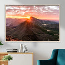 Mountain Sunrise Wall Art – Framed Alpine Ridge Canvas by MyGreatCanvas | Canvas Wall Art Prints | Photo Prints & Wall Decor