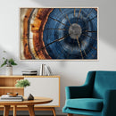 Framed Abstract Tree Ring Wall Art Print Natural Rustic Wood by MyGreatCanvas | Canvas Wall Art Prints | Photo Prints & Wall Decor