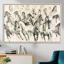 Abstract Horse Wall Art Canvas Print – Framed Horse Sketch by MyGreatCanvas | Canvas Wall Art Prints | Photo Prints & Wall Decor