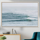 Ocean Waves Wall Art Canvas Print – Framed Surfer Lineup by MyGreatCanvas | Canvas Wall Art Prints | Photo Prints & Wall Decor