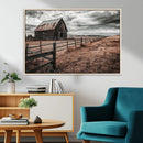 Rustic Barn Wall Art Canvas Print – Framed Moody Field Scene by MyGreatCanvas | Canvas Wall Art Prints | Photo Prints & Wall Decor