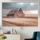 Rustic Barn Wall Art Canvas Print – Framed Wheat Field Scene by MyGreatCanvas | Canvas Wall Art Prints | Photo Prints & Wall Decor