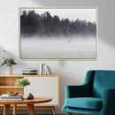 Surfer Fog Wall Art Canvas Print – Framed Foggy Beach Scene by MyGreatCanvas | Canvas Wall Art Prints | Photo Prints & Wall Decor