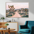 Joshua Tree Wall Art Canvas Print – Framed Desert Road Scene by MyGreatCanvas | Canvas Wall Art Prints | Photo Prints & Wall Decor