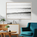 Black White Ocean Wall Art Canvas Print – Framed Coastal by MyGreatCanvas | Canvas Wall Art Prints | Photo Prints & Wall Decor