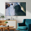 Ocean Wave Wall Art – Aerial Coastal View Canvas Artwork, by MyGreatCanvas | Canvas Wall Art Prints | Photo Prints & Wall Decor