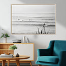 Surfer Silhouette Wall Art Canvas Print – Framed Calm Ocean by MyGreatCanvas | Canvas Wall Art Prints | Photo Prints & Wall Decor