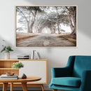 Cypress Tunnel Wall Art – Framed Misty Road Canvas Artwork, by MyGreatCanvas | Canvas Wall Art Prints | Photo Prints & Wall Decor