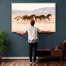 Wild Horse Wall Art Canvas Print – Framed Rustic Western Art by MyGreatCanvas | Canvas Wall Art Prints | Photo Prints & Wall Decor
