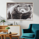 Grizzly Bear Wall Art Canvas Print – Framed Rustic Lodge Art by MyGreatCanvas | Canvas Wall Art Prints | Photo Prints & Wall Decor