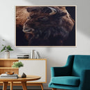 Bison Wall Art Canvas Print – Framed Western Decor Art by MyGreatCanvas | Canvas Wall Art Prints | Photo Prints & Wall Decor