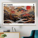 Modern Japanese Wall Art Canvas Print – Framed Abstract