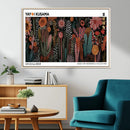 Modern Japanese Wall Art Canvas Print – Framed Abstract