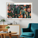 Modern Japanese Wall Art Canvas Print – Framed Abstract