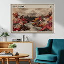 Modern Japanese Wall Art Canvas Print – Framed Abstract
