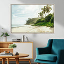 Relaxing Beach Wall Art Canvas Print – Framed Ocean View