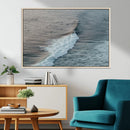 Ocean Waves Wall Art Canvas Print – Framed Coastal Serenity