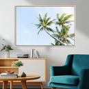 Palm Trees Wall Art Canvas Print – Framed Tropical Coastal