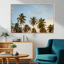 Palms Wall Art Canvas Print – Framed Tropical Coastal Nature