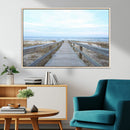 Beach Boardwalk Wall Art Canvas Print – Framed Coastal
