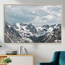 Snowy Peaks Wall Art Canvas Print – Alpine Wilderness