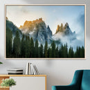 Wilderness Wall Art Canvas Print – Misty Forest Nature