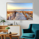 Ocean Sunset Wall Art Canvas Print – Nautical Beach