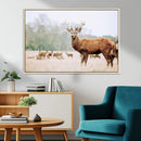 Rustic Deer Wall Art Canvas Print – Forest Woodland Stag