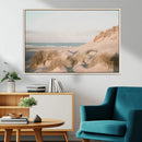 Beach Landscape Wall Art Canvas Print – Framed Sand Dune