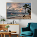 Tropical Storm Wall Art Canvas Print – Framed Moody Beach by MyGreatCanvas | Canvas Wall Art Prints | Photo Prints & Wall Decor
