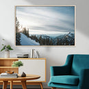 Snowy Mountains Wall Art Canvas Print – Framed Alpine by MyGreatCanvas | Canvas Wall Art Prints | Photo Prints & Wall Decor