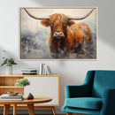 Scottish Highland Wall Art Canvas Print, Framed Longhorn Art by MyGreatCanvas | Canvas Wall Art Prints | Photo Prints & Wall Decor