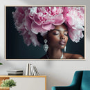 Black Beauty Petal Crown Wall Art Canvas Print – Floral by MyGreatCanvas | Canvas Wall Art Prints | Photo Prints & Wall Decor