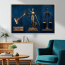 Lady Justice Wall Art Canvas Print – Elegant Gold Legal by MyGreatCanvas | Canvas Wall Art Prints | Photo Prints & Wall Decor