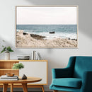 Coastal Ocean View Wall Art Canvas Print – Serene Rocky by MyGreatCanvas | Canvas Wall Art Prints | Photo Prints & Wall Decor