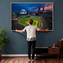 Target Field Wall Art Canvas Print – Baseball Stadium Scene,