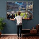 Chicago Dome Stadium Wall Art Canvas Print – Framed Modern