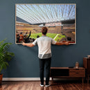 Cleveland Browns Stadium Wall Art Canvas Print – Framed NFL