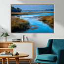Tranquil Marshland Wall Art Canvas Print – Blue Water by MyGreatCanvas | Canvas Wall Art Prints | Photo Prints & Wall Decor