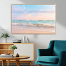 Serene Ocean Waves Wall Art Canvas Print – Pastel Sky Soft by MyGreatCanvas | Canvas Wall Art Prints | Photo Prints & Wall Decor