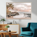 Tropical Beach Wall Art Canvas Print – Palm Trees Rocky by MyGreatCanvas | Canvas Wall Art Prints | Photo Prints & Wall Decor